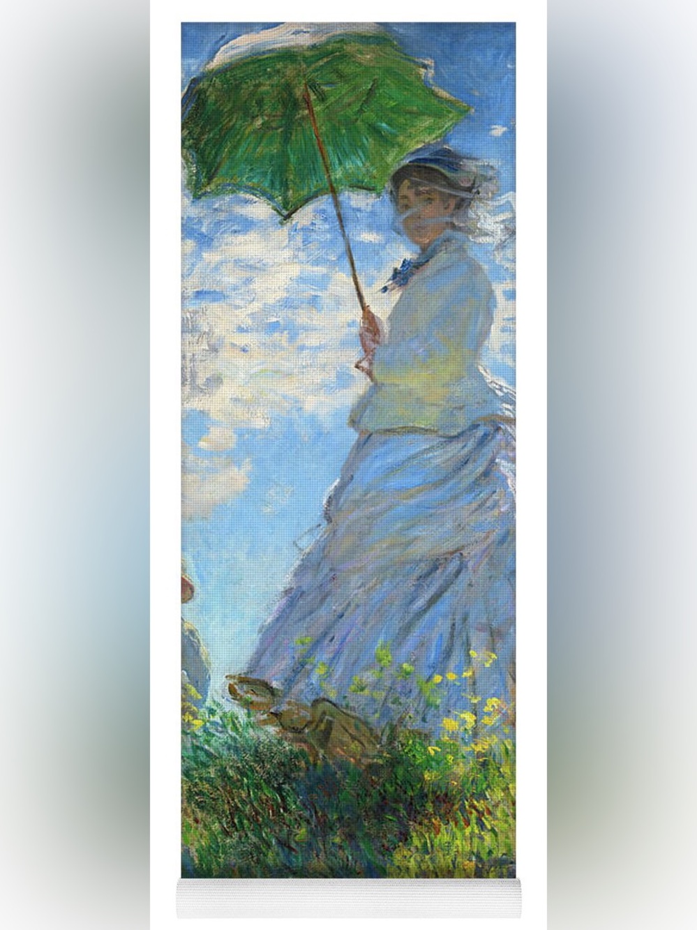 Yoga Mat- Monet Woman with a Parasol inspired artwork